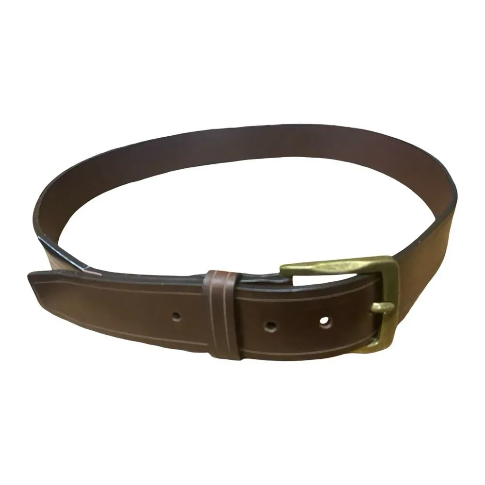 Wrangler Brown Genuine Leather Belt - Size 42 NWT BR51612